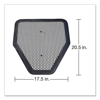 Image showing  Deo-Gard Mountain Air Scented Disposable Urinal Mats, 17.5 in. x 20.5 in., Charcoal, 6-Pack