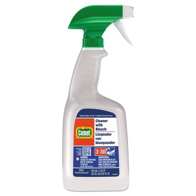 Comet Surface Cleaner with Bleach, 32 oz. Spray Bottle, 8/Carton