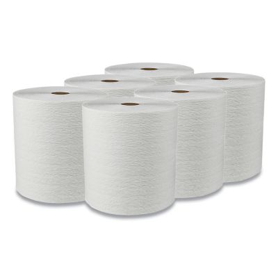 Image showing  Essential Plus Hard Roll Paper Towels, 8 in. x 600 ft., 1-3/4 in. Core Diameter, White, 6 Rolls/Carton