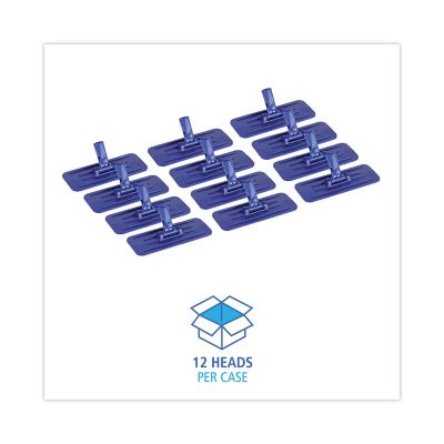 Image showing  Swivel Mop Pad Holder, Plastic, Blue, 4 in. x 9 in., 12-Pack