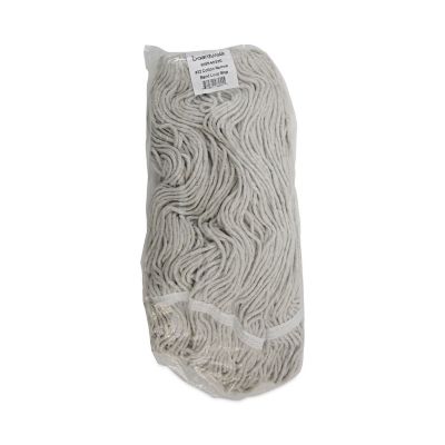 Image showing 6 th Boardwalk Wet Mop Head, Loop Web/Tail-Band, Value Standard, Cotton, #32, White, 12-Pack