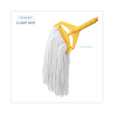 Image showing  Premium Cut-End Wet Mop Head, Rayon, 16 oz., White, 12-Pack