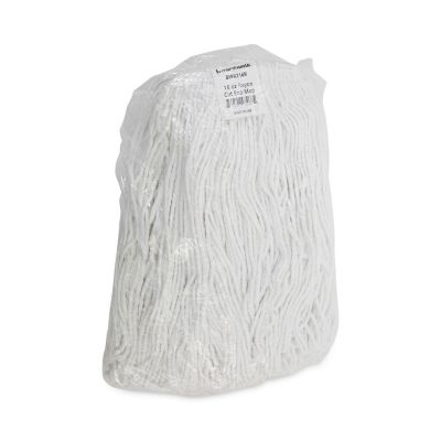 Image showing 6 th Boardwalk Premium Cut-End Wet Mop Head, Rayon, 16 oz., White, 12-Pack