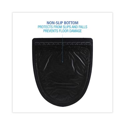 Image showing 5 th Boardwalk Odor-Neutralizing Rubber Urinal Mats 2.0, 17.5 in. x 20 in., Black, 6-Pack