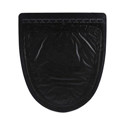 Image showing 6 th Boardwalk 17.5 in. x 20 in. Urinal Mat 2.0, Rubber, Black/White, 6 pc., BWKUMBW