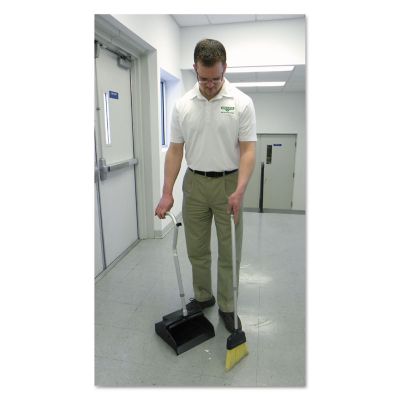 Image showing  Telescopic Ergo Dust Pan with Broom, Gray/Silver