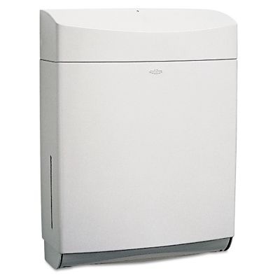 Bobrick Matrix Series Surface-Mounted Paper Towel Dispenser, ABS, Gray, 400 C-Fold Capacity, 525 Multi-Fold Capacity