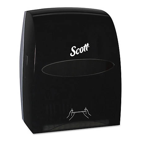 Scott Essential Manual Hard Roll Paper Towel Dispenser, 13.06 in. x 11 in. x 16.94 in., Black