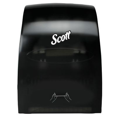Image showing  Essential Manual Hard Roll Paper Towel Dispenser, 13.06 in. x 11 in. x 16.94 in., Black