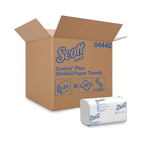Scott Control Plus Slimfold Paper Towels, 7-1/2 in. x 11-3/5 in., White, 24 ct.