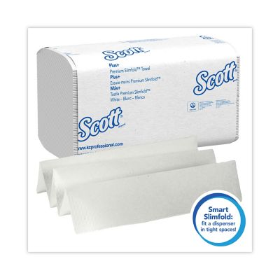 Image showing  Control Plus Slimfold Paper Towels, 7-1/2 in. x 11-3/5 in., White, 24 ct.