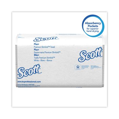 Image showing 5 th Scott Control Plus Slimfold Paper Towels, 7-1/2 in. x 11-3/5 in., White, 24 ct.