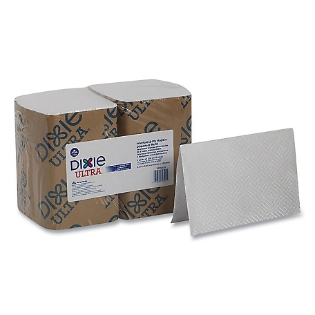 Dixie Ultra Interfold Napkin Pack-in Refills, 2-Ply, 6-1/2 in. x 9-7/8 in., 6 ct.