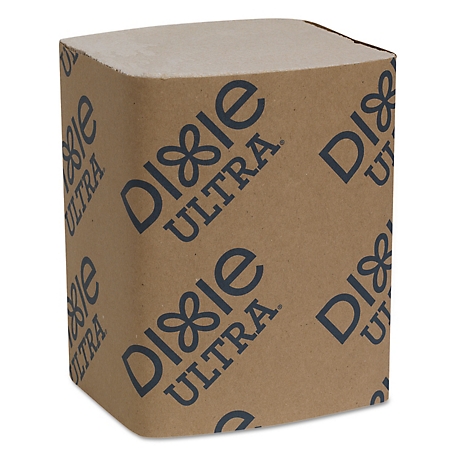 Dixie Ultra Interfold Napkin Pack-in Refills, 2-Ply, 6-1/2 in. x 9-7/8 in., Brown, 6,000 ct.