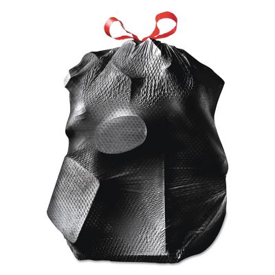 Image showing  30 gal. ForceFlex Plus Large Drawstring Trash Bags, 1.05 mil, 30 in. x 32 in., Black, 70 ct.