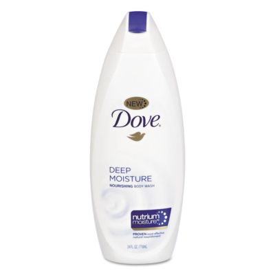 Diversey Dove Deep Moisture Body Wash, 12 oz., 6 ct. Not a fan of this - the scent is too strong and I don’t feel like it thoroughly scrubs and foams as well as some other body washes