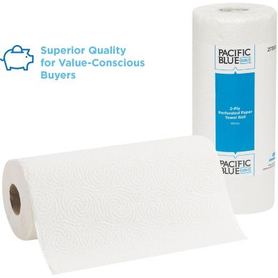 Image showing  Blue Select Perforated Paper Towels, 8-4/5 x 11 in., White, 30 Rolls