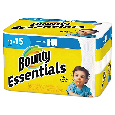 Bounty Essentials Select-A-Size Paper Towels, 2-Ply, 12 ct., PGC75720
