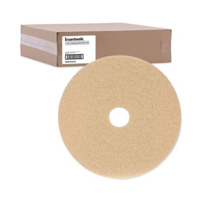 Image showing  20 in. Tan Burnishing Floor Pads, 5-Pack