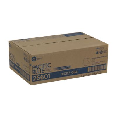 Image showing  Blue Basic Non-Perforated Paper Towel Rolls, 7-7/8 in. x 800 ft., White, 6-Pack