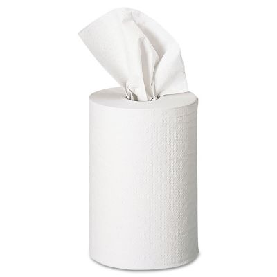 Image showing  Blue Basic Non-Perforated Paper Towels, 7-7/8 in. x 350 ft., White, 12 ct.