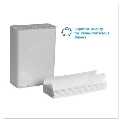 Image showing  Blue Select C-Fold Paper Towels, 10-1/10 in. x 13-2/5 in., White, 12-Pack, 200/Pack