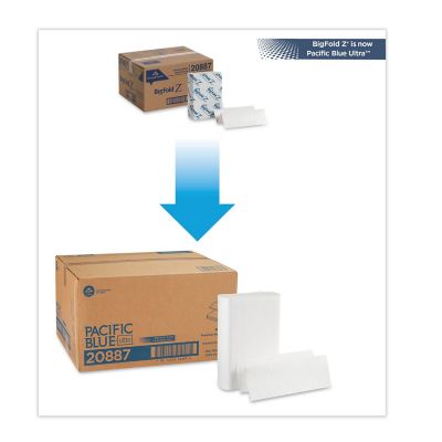 Image showing  Blue Ultra Folded Paper Towels, 10-1/5 in. x 10-4/5 in., White, 10-Pack, 220/Pack