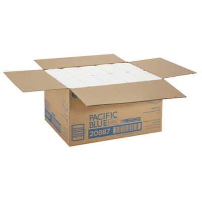 Image showing 5 th Georgia Pacific Blue Ultra Folded Paper Towels, 10-1/5 in. x 10-4/5 in., White, 10-Pack, 220/Pack