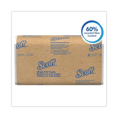 Image showing  Essential Single-Fold Paper Towels, Absorbency Pockets, 9.3 in. x 10.5 in., 250/Pack, 16 Packs/Carton