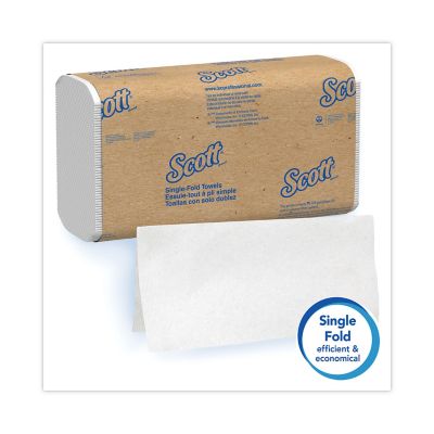 Image showing  Essential Single-Fold Paper Towels, Absorbency Pockets, 9.3 in. x 10.5 in., 250/Pack, 16 Packs/Carton