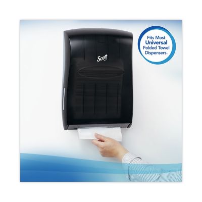 Image showing 5 th Scott Essential Single-Fold Paper Towels, Absorbency Pockets, 9.3 in. x 10.5 in., 250/Pack, 16 Packs/Carton