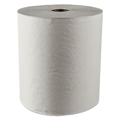 Scott Essential 100% Recycled Fiber Hard Roll Paper Towels, 1.5 in. Core, White, 8 in. x 800 ft., 12 ct.