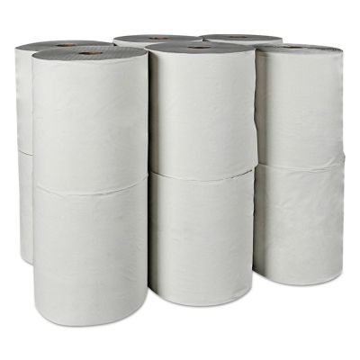 Image showing 6 th Scott Essential 100% Recycled Fiber Hard Roll Paper Towels, 1.5 in. Core, White, 8 in. x 800 ft., 12 ct.