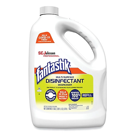 Fantastik Multi-Surface Disinfectant Degreaser, Pleasant Scent, 1 gal., 4 ct.