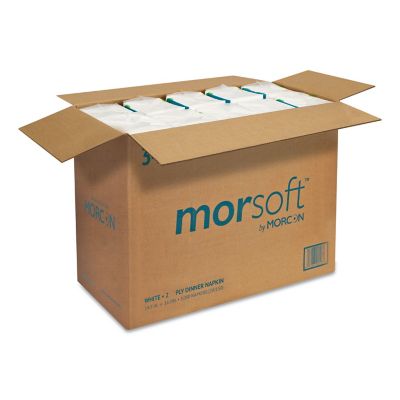 Image showing  Morsoft Dinner Napkins, 2-Ply, 14.5 in. x 16.5 in., White, 3,000 ct.