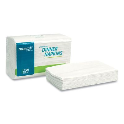 Image showing 5 th Morcon Tissue Morsoft Dinner Napkins, 2-Ply, 14.5 in. x 16.5 in., White, 3,000 ct.