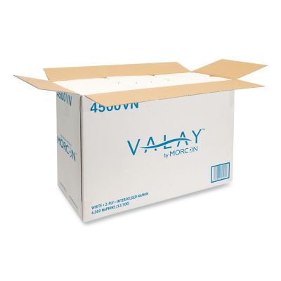 Image showing  Valay Interfolded Napkins, 2-Ply, 6.5 x 8.25 in., White, 6,000 ct.