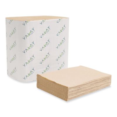 Image showing  Valay Interfolded Napkins, 2-Ply, 6.5 x 8.25 in., Kraft, 6,000 ct.