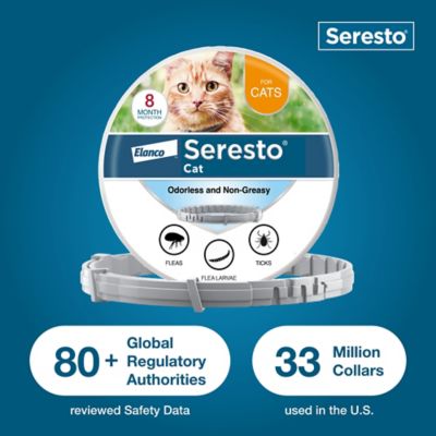 Image showing 5 th Seresto Vet-Recommended Flea and Tick Treatment/Prevention Collar for Cats, 8 Months Protection, 2 pk.