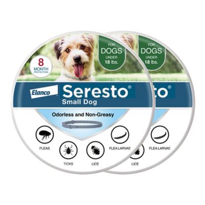 Seresto Small Dog Vet-Recommended Flea and Tick Treatment and Prevention Collar for Dogs Under 18 lb., 2-Pack Seresto Small Dog Flea Collars