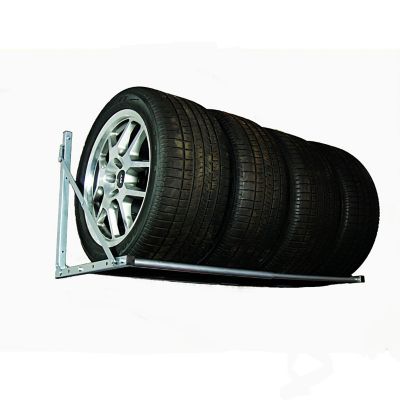 Image showing  22 in. x 48 in. Steel Adjustable Folding Tire Rack
