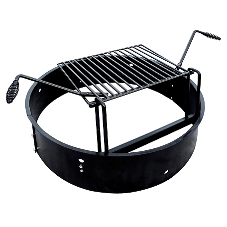 Yard Tuff 36 in. Fire Ring with Grate, Steel YTF-36FRG