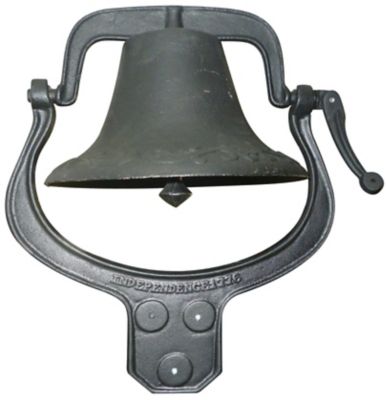 Yard Tuff Large Cast Iron Farm Bell, 22 in. x 18 in. x 13.5 in.