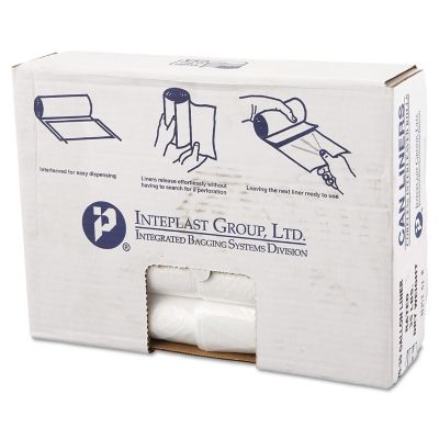 Inteplast Group 30 gal. High-Density Commercial Can Liners Value pk., 11 Microns, 30 in. x 36 in., Clear, 500-Pack