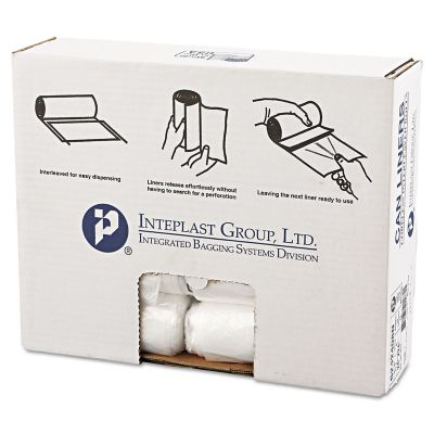 Inteplast Group 10 gal. High-Density Commercial Can Liners, 8 Microns, 24 in. x 24 in., Natural, 1,000-Pack