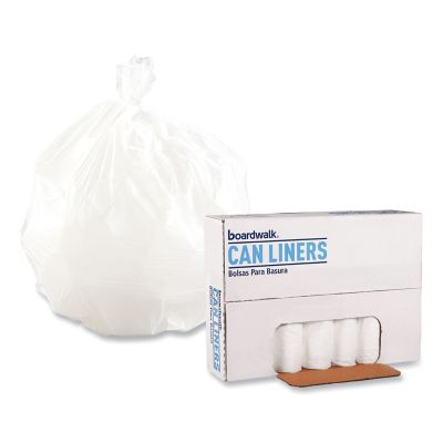 Image showing  16 gal. Low-Density Waste Can Liners, 0.4 mil, 24 in. x 32 in., White, 500 ct.