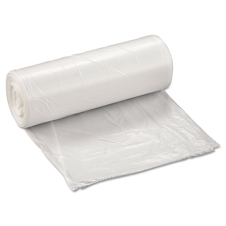 Inteplast Group 10 gal. Low-Density Commercial Can Liners, 0.35 mil, 24 in. x 24 in., Clear, 1,000-Pack