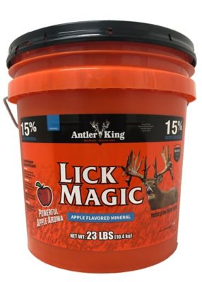 Antler King Lick Magic Apple Flavor Deer Attractant, 23 lb.