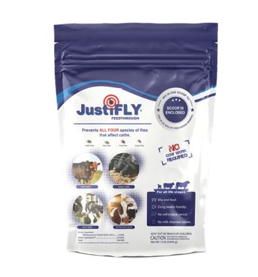 JustiFLY Feed-Thru Insect Growth Regulator Cattle Supplement, 12 lb.