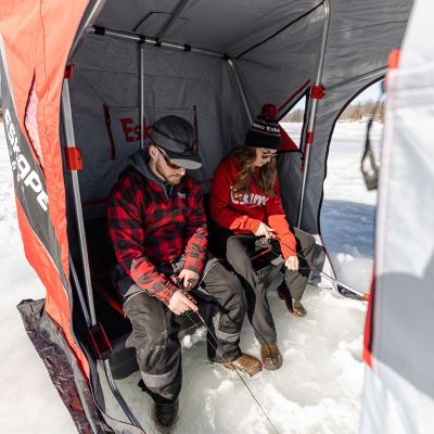 Image showing  Eskape 2600, Sled Shelter, Insulated, Red/Black, Two Person